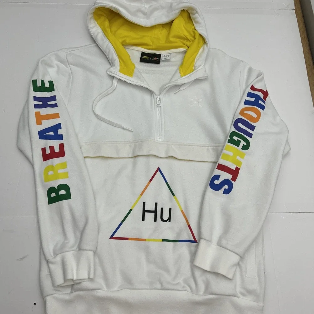 Vintage Mens M Pharrell‎ Williams Adidas Hu Human Race Hoodie 60097